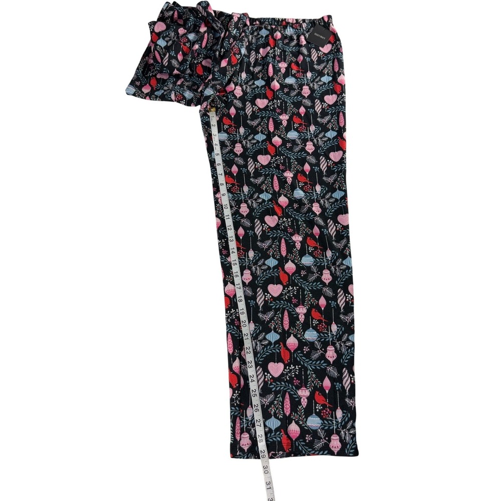 Ellen Tracy Womens Size Large 2-Piece Pajama Set Black Christmas Cardinal NWT - Picture 5 of 12